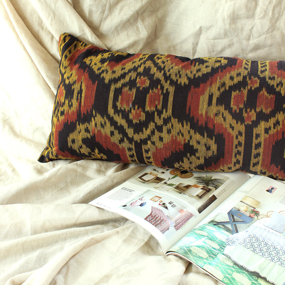 Handwoven Decorative Lumbar Pillow Java Tribe - Image 2