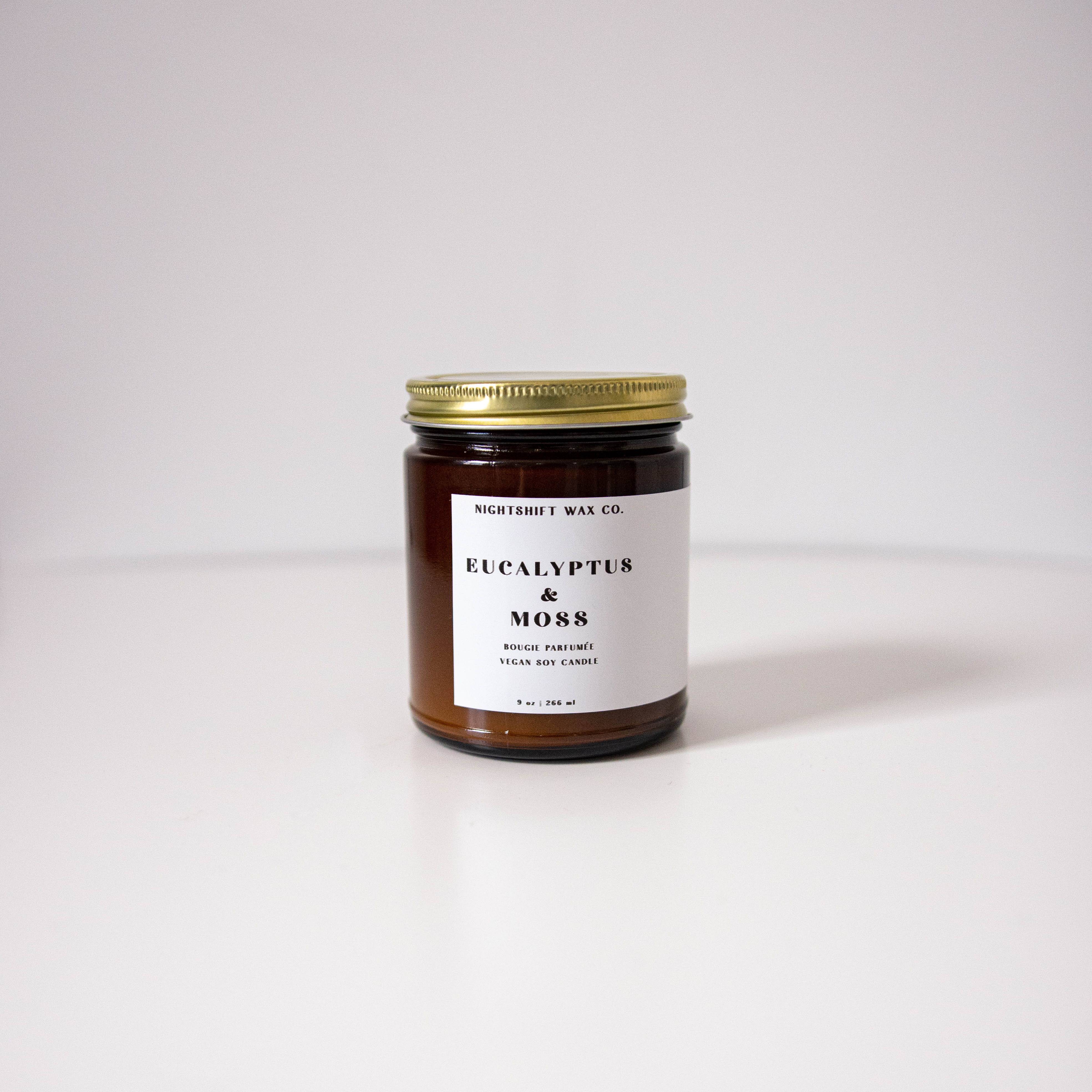 Euca_9oz Eucalyptus & Moss Soy Candle - Image 1