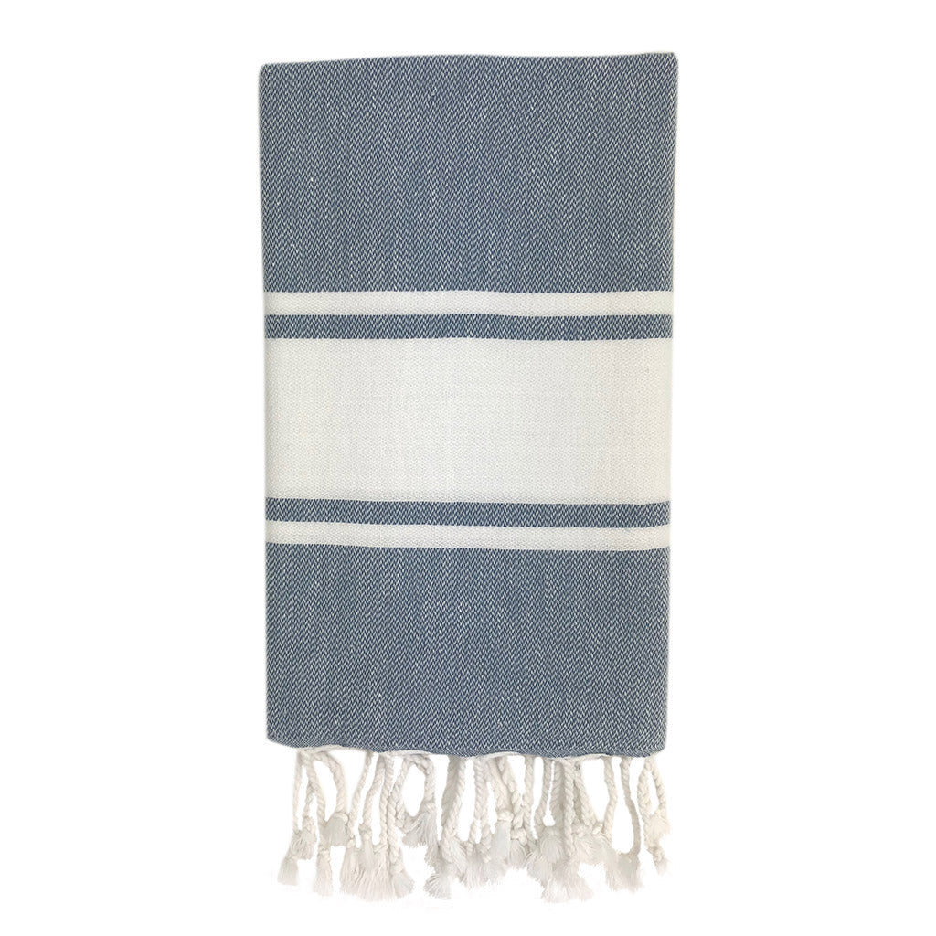 essential-stripe-turkish-hand-towel-turkish-hand-towels-slate-salt-steel Essential Stripe Turkish Hand Towel - Image 1