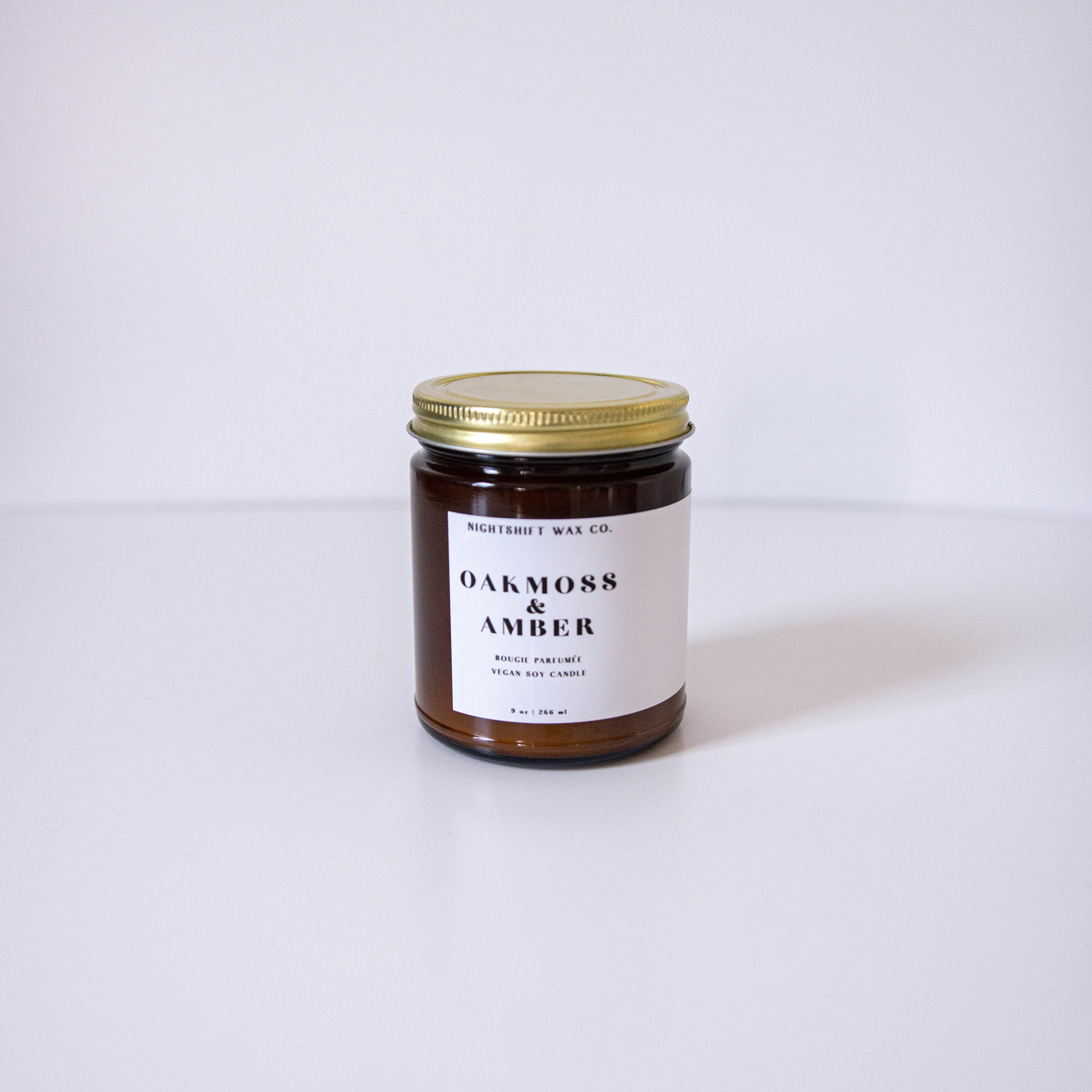 oakmoss_9oz Oakmoss & Amber Soy Candle - Image 1