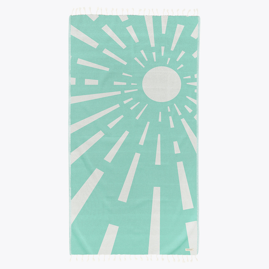 radiant-oeko-texr-cotton-turkish-towels-feshka-turquoise Radiant - Image 1