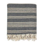 SLATE + SALT Woven Stripe Turkish Throw